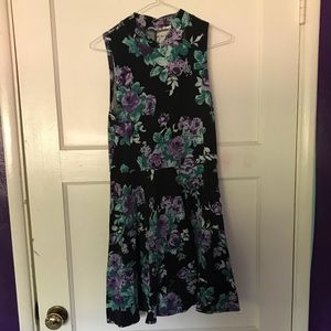 Urban Outfitters Black and Purple mini dress